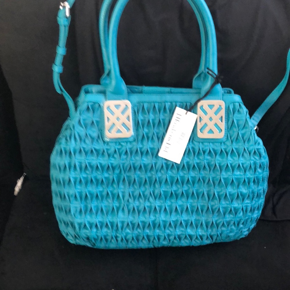 Teal leather J Hawkins Ltd